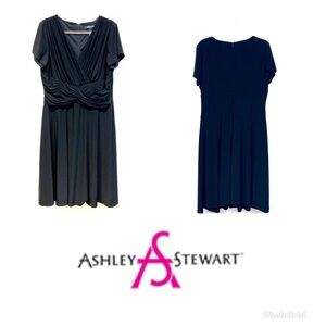 Ashley Stewart Faux Wrap Dress size 14/16